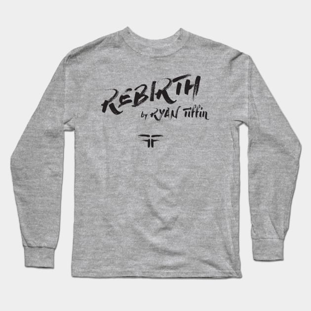 REBIRTH Black Logo #2 by Steve Govern Long Sleeve T-Shirt by Ryan Tiffin